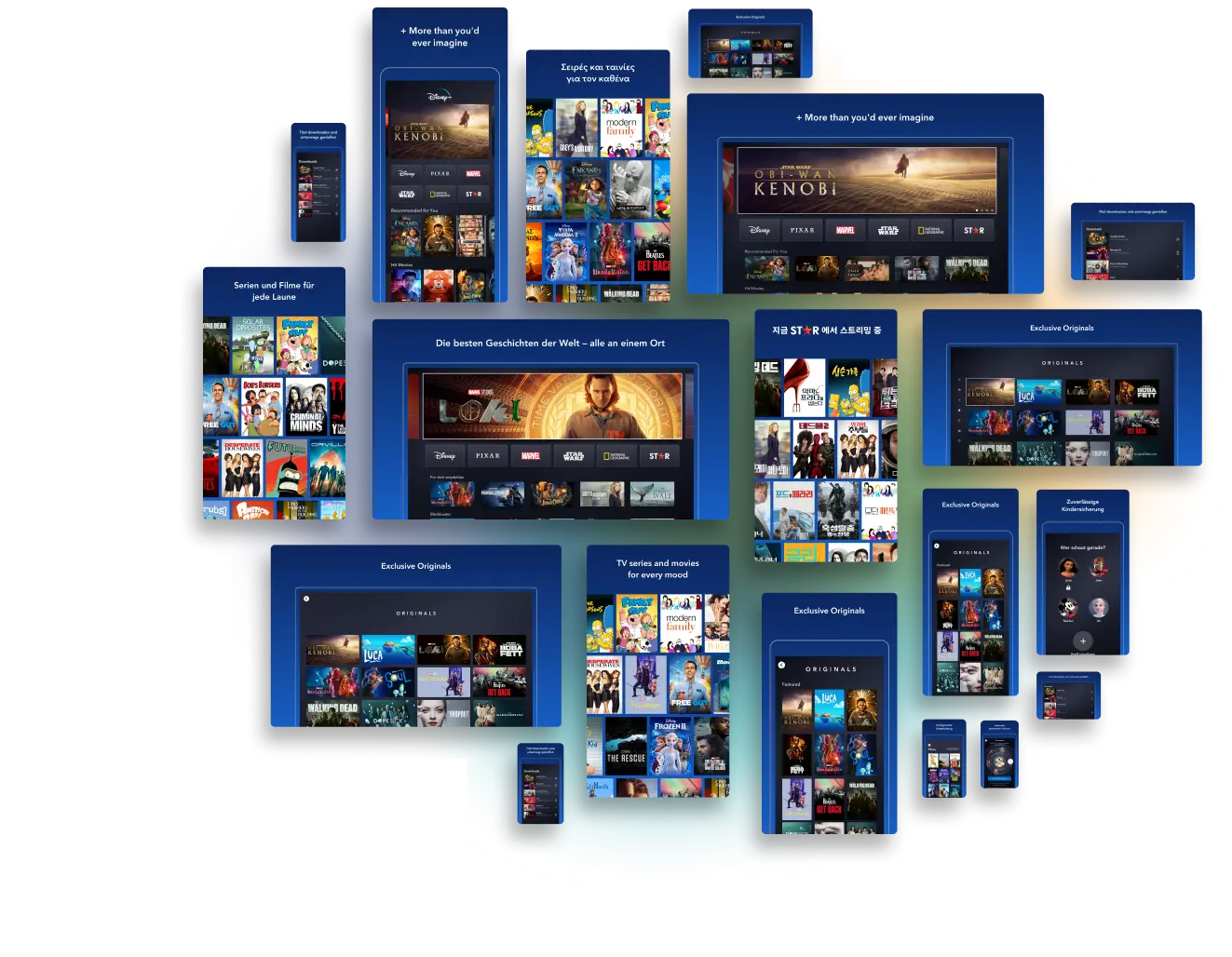 Localized entertainment creative adapted across streaming platforms, languages, and formats